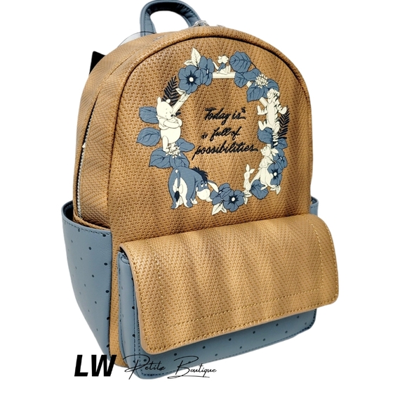 Loungefly Handbags - Loungefly Disney Pooh Herringbone Mini Backpack